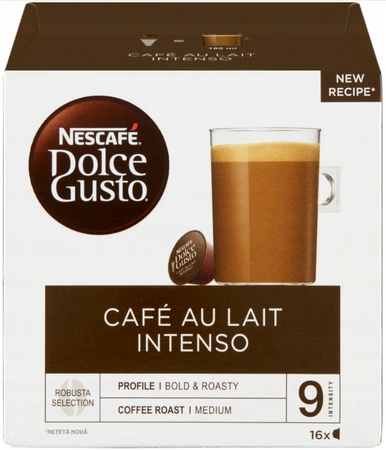 Kapsułki Nescafé Dolce Gusto Café au Lait Intenso 3x16 sztuk
